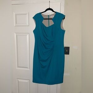 Calvin Klein Turquoise Midi Dress